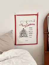 タペストリー ランチョンマット クリスマスツリー ヴィンテージ おしゃれ インテリア 背景布 DIY 撮影プロップス インスタ映え
