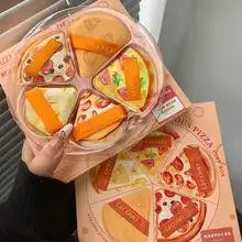 可愛さと実用性を兼ね備えた！乾湿両用ピザ型メイクスポンジ【持ち運び便利・ファンデーションパフ】