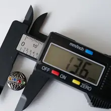 ドイツ製ヴィンテージアールデコ麦穗模様カラフルグレーガラスボタン