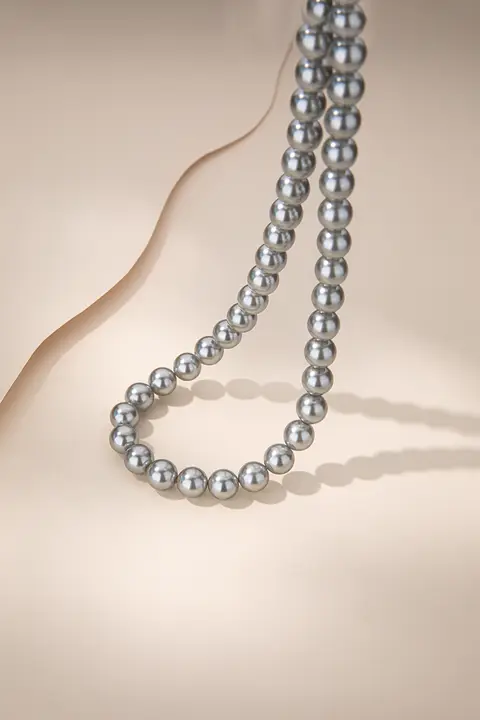 真多麻 真珠ネックレス【軽やかで高級感のあるデザイン・セレブ風】