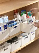 キッチン整理用収納ボックス【引き出し式・調整可能・仕切り付き】