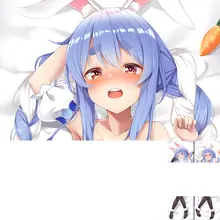 ウサギデザインの抱き枕【新衣装・ハーフサイズ】