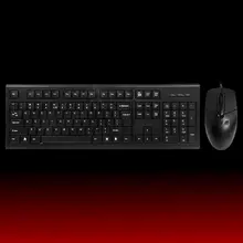 KR8572N防水有線キーボードマウスセット【ゲーム・オフィス・家庭用】