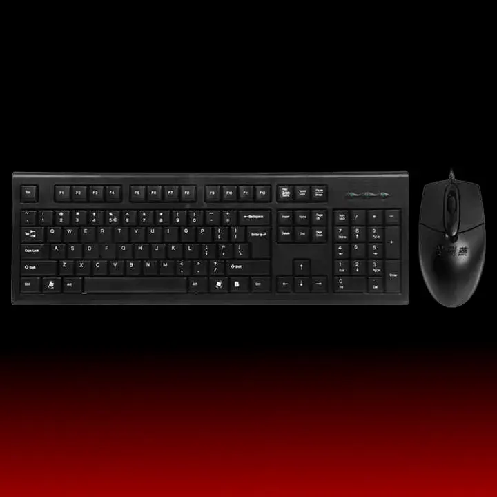 KR8572N防水有線キーボードマウスセット【ゲーム・オフィス・家庭用】