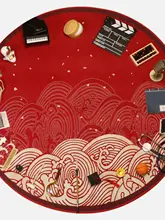 赤ちゃんの一歳誕生日祝い用 抓周道具セット【カーペット付き・男女兼用・誕生日デコレーション】