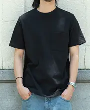 STAPH メンズ多ポケットコットン半袖Tシ  ャツ【重厚感・シンプルデザイン】