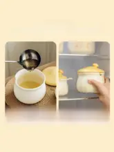 SHUEHO 高温に耐える陶器製 豚脂保存容器【調味料用・食品グレード・家庭用】