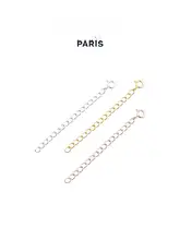 925銀製 調整可能な延長チェーンネックレス【DIY・フランス風・ギフト用】