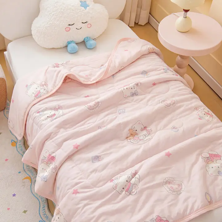 涼感シルクの子供用夏用寝具【洗濯機対応・幼稚園用・ひんやり感】