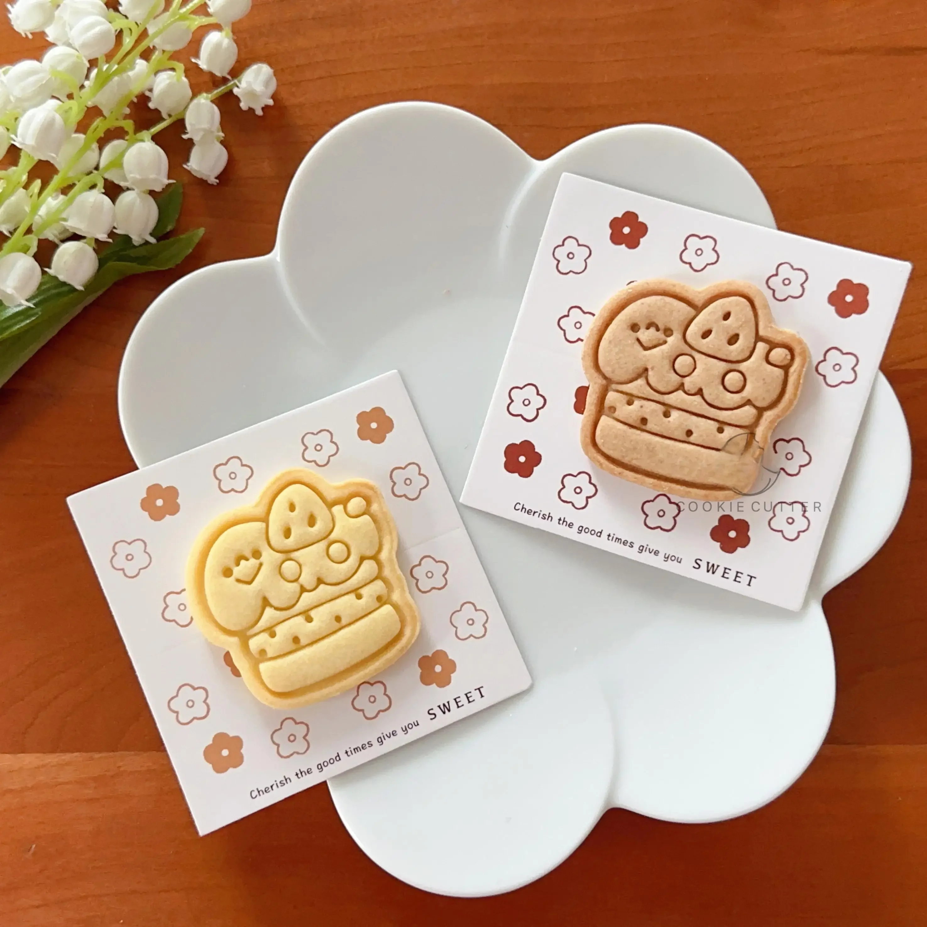 いちごケーキクッキー型：バスクベレーのDIYでアフタヌーンティーを創造する