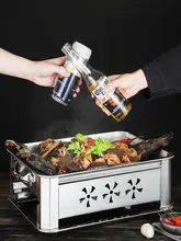 ステンレス鋼製 魚焼きグリル【厚手・家庭用・アルコール燃料対応・バーベキュー用】