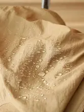 テクノロジー防水素材使用 メンズ春秋用クルーネック長袖スウェット【ルーズフィット・無地】