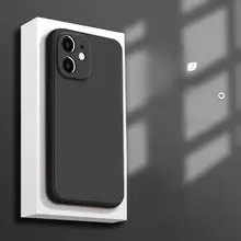 携帯電話ケース iPhone11 対応 メンズ ブラック リキッドシリコン 薄型 衝撃吸収