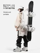 Lekiqi スキーリュックサック【大容量・ドライウェット分離・スノーボード・登山旅行用】