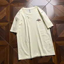 インクブロットデザインの半袖Tシャツ【アメリカンスタイル・ゆったりシルエット】