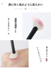 携帯用ハイライトブラシ【斜め扇形・不規則デザイン・極細光峰】