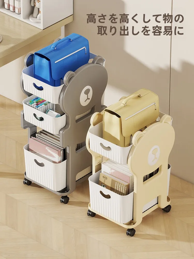 多段プラスチック収納ボックス：キャスター付きで移動可能な収納ラックの実用性と使い方