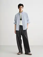 クラシックストライプのカジュアルシャツ【秋用・メンズ】