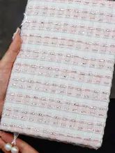 手帳カバー ツイード風 布製 ハンドメイド 苺柄 パステルピンク フェミニン A5 A6 手帳ケース ノート