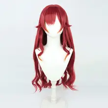 VTuberキャラクター用カラフルウィッグ【酒紅色】