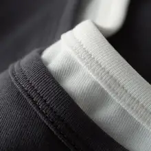 トーンの異なるデザインの長袖Tシャツ【カジュアル・スリムフィット・春用】（セットアップ対応）