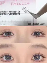 大容量下まつげセット【自然なデザイン・透明軸・1束タイプ】