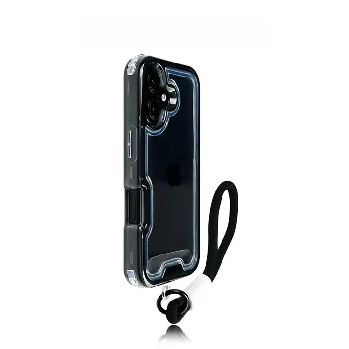 iPhone 16 Pro用 3D透明ケース【耐衝撃・高級感・厚手・個性的】