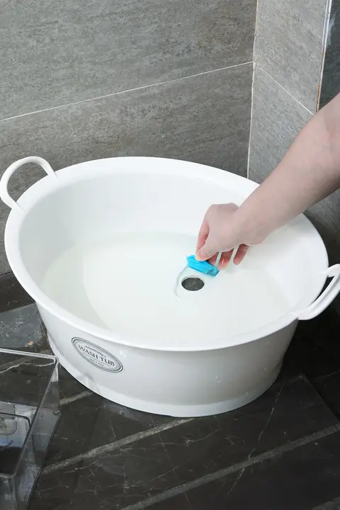 お洒落な洗面器【底部水切り付き・ベビー用・多用途】