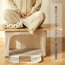 大容量ファブリック折りたたみ収納ボックス【衣類・布団整理用】