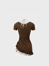 リゾートスタイルの女性用ワンピース水着【可愛らしいデザイン・保守的・温泉用】