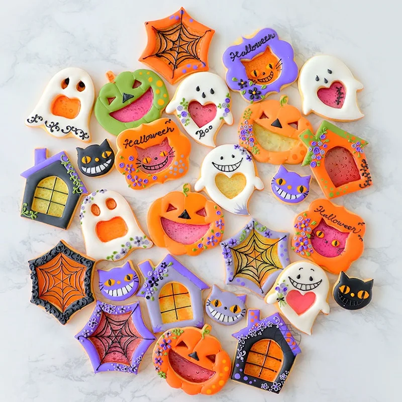 ハロウィン用クッキー型：鬼屋・南瓜・幽霊デザインの創造的ベーキングツール