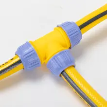 洗車用ホース用三方向分岐コネクタ【迅速接続・ソフトホース用】