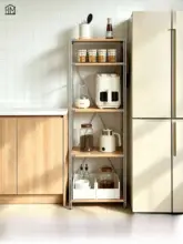 キッチン用 ステンレス製 薄型多層収納ラック【調味料整理に最適】