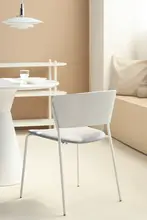 北欧風 スタッキングダイニングチェア【シンプルデザイン・背もたれ付き・家庭用・カフェ・オフィス】