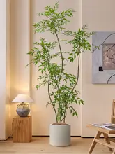リアルな質感の南天竹の人工観葉植物【室内装飾・高級感】