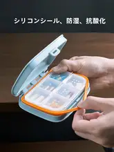 コンパクトな薬ケース【一週間分・大容量・持ち運び便利・密封設計】