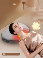 温熱機能付き頸椎マッサージ枕【快適な睡眠サポート・肩こり対策】