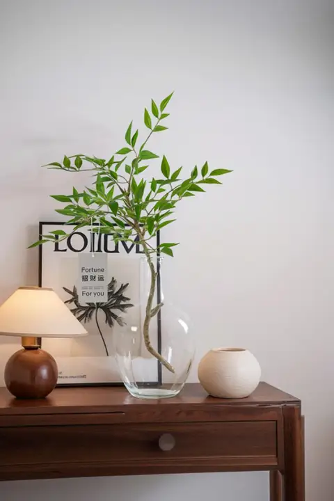 南天竹のフェイクグリーン植栽【インテリア装飾・デスク用・観葉植物】