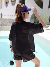 ビキニ水着【保守的デザイン・スポーツ用・大きいサイズ・優雅な温泉用・三点セット（セットアップ対応）】