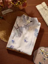 花柄パーティードレス【上品なシルエット・新中華風・日常使いに最適】