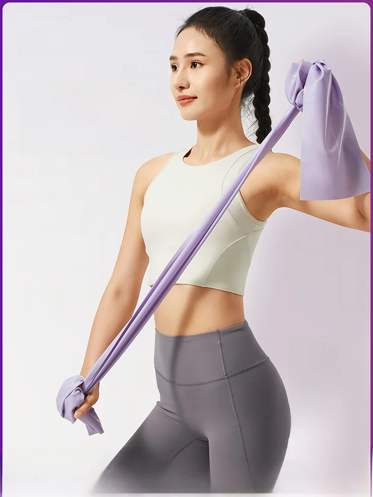 女性用フィットネスバンド：ウォールストレッチと自律神経ストレッチに最適な上級ストレッチ器具