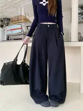 ヴィンテージ風おしゃれなロングパンツ【ウエストゴム・ゆったりシルエット・カジュアル】
（セットアップ対応）