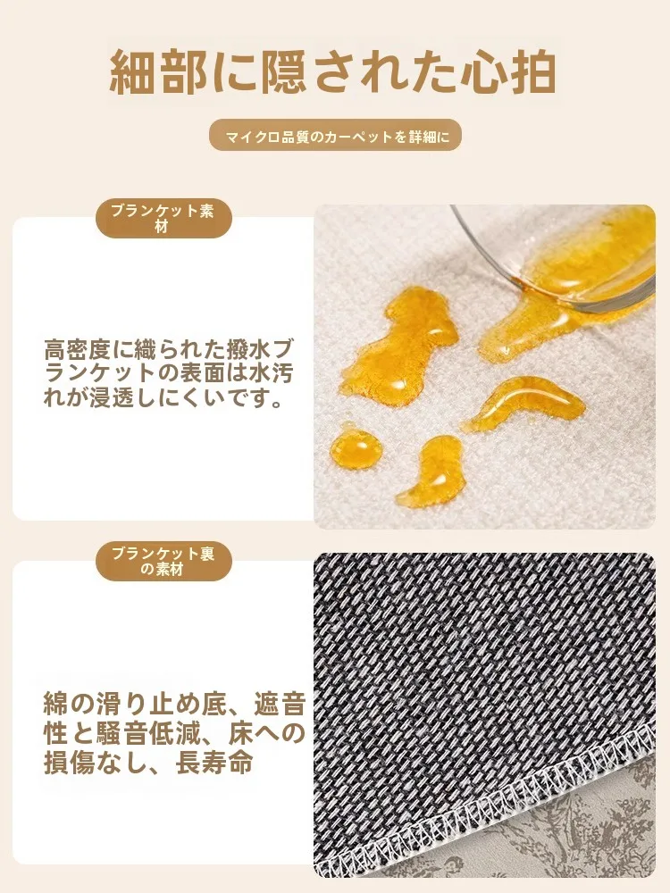 TipToe 星のテーマラグ：185×185cmリビング用の高級感と吸音性能を実現