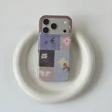 向日葵とリリーフラワーのデザイン！春の雰囲気を楽しむiPhone用スマートフォンケース【防衝撃・柔らかい素材】