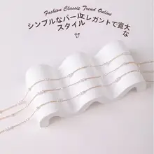 金属チェーン DIYアクセサリー ネックレス・ブレスレット用装飾パーツ【パール  付き・エクステンションチェーン】