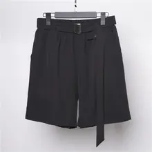 ハーフパンツ メンズ スーツ生地 ドローコード バギー 涼感 ストリート 夏
