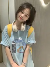 コットン製 ベビーブルー 短袖Tシャツ【アメリカンヴィンテージスタイル・レギュラーフィット・夏用】
