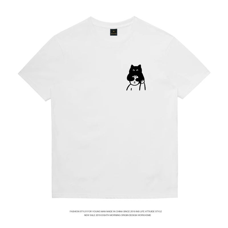 キツネ顔 たぬき顔 プリントTシャツ：逐晨のカジュアルアニメデザインが夏に最適な理由