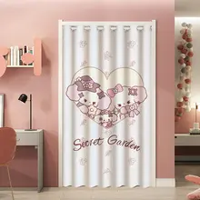遮光カーテン 寝室 子供部屋 家庭用 簡易取り付けかわいいカートゥーン