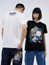 半袖Tシャツ ユニセックス 狐柄 コラボ ストリート 「ONIARAI」